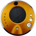 Car Humidifier - Rechargeable Solar USB Car Air Freshener Humidifier, Car Air Purifier, Smell Eliminator, Odor Reduction Ionizer - Yellow